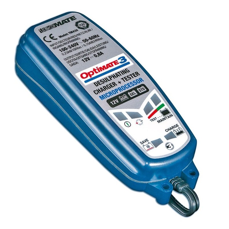 Optimiseur/chargeur de batterie TecMate Optimate 3 TM-430