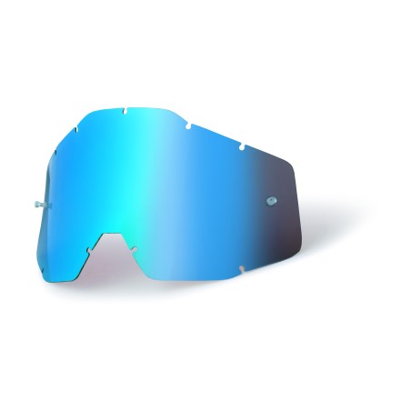 Racecraft/Accuri/Strata replacement lens 100% - Blue mirror anti-fog