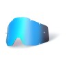 Racecraft/Accuri/Strata replacement lens 100% - Blue mirror anti-fog
