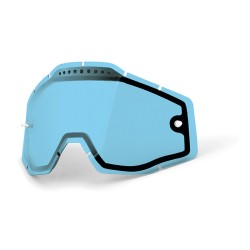 Racecraft/Accuri/Strata replacement lens 100% - Vented dual blue