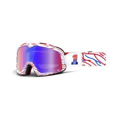 Barstow Death spray customs 2 goggle 100% - Mirror red/blue lens