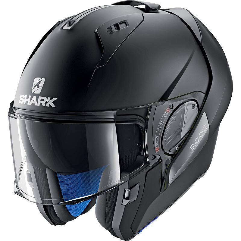 SHARK Casque modulable EVO ES BLANK MAT MOTO SCOOTER URBAIN GT ECRAN SOLAIRE