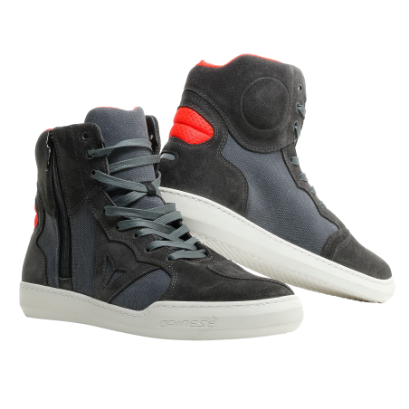 DAINESE CHAUSSURES METROPOLIS Carbon/Rouge Fluo
