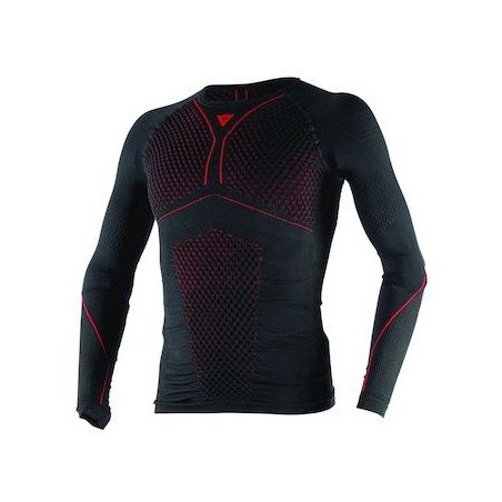 DAINESE T-SHIRT THERMIQUE D-CORE THERMO TEE LS Noir/Rouge