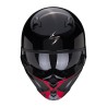 Scorpion casque moto COVERT-X TANKER Noir-Rouge