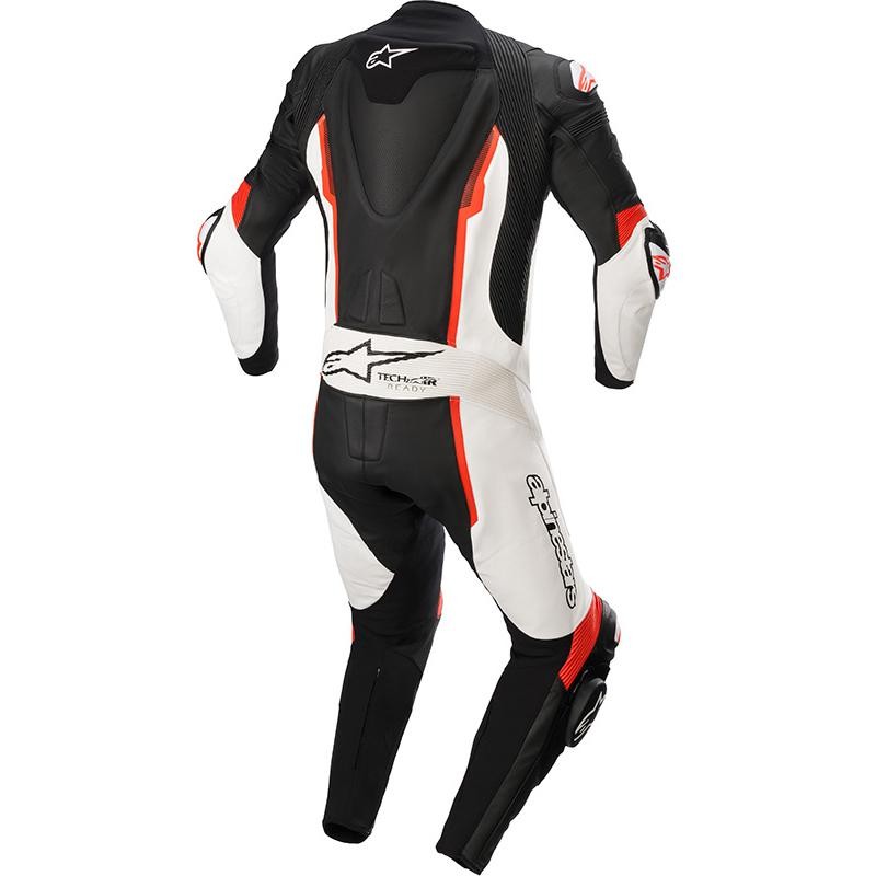Combinaison Moto Alpinestars GP Force Chaser - Cuir 1 Pièce Noir/rouge - Tech-Air Compatible
